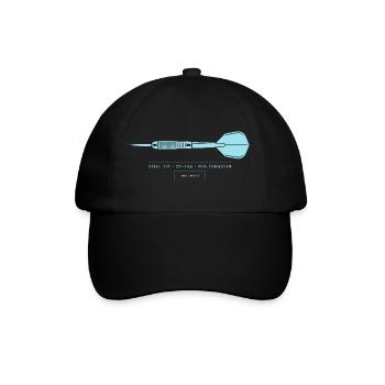 Dart Illustration Technische Blaupause Dartpfeil - Baseballkappe - Schwarz/Schwarz - Vorne