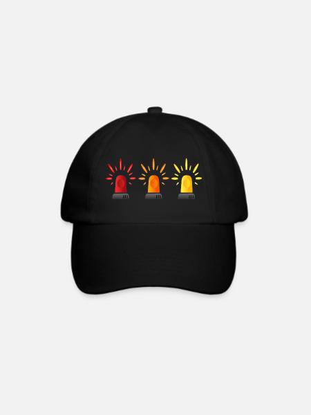 Signal Trio Warnleuchte - Baseballkappe - Schwarz/Schwarz