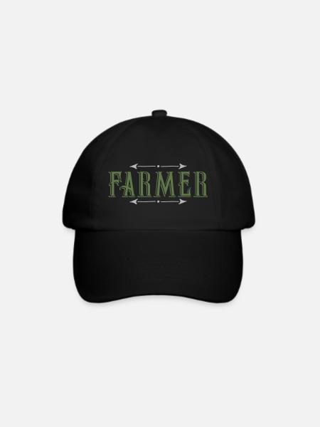Farmer - Baseballkappe - Schwarz/Schwarz