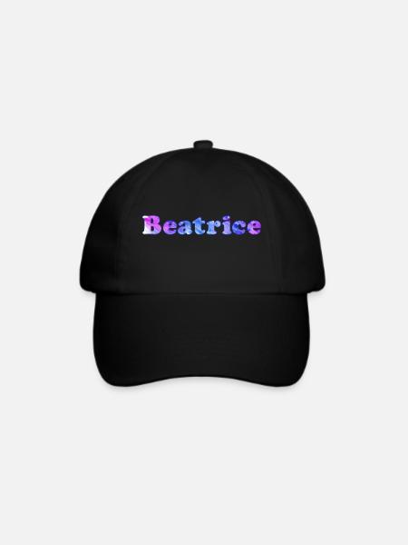 Name: Beatrice - Baseballkappe - Schwarz/Schwarz
