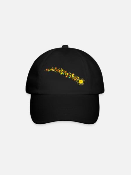 Sternschnuppe extrem - Baseballkappe - Schwarz/Schwarz