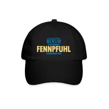 Capitol Of Germany Berlin - Fennpfuhl - Baseballkappe - Schwarz/Schwarz - Vorne