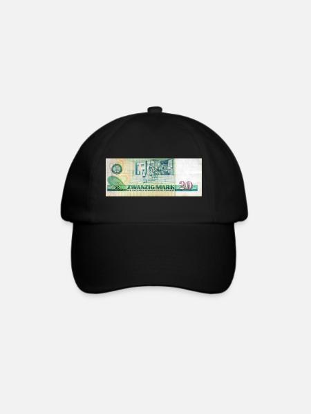 20 mark der ddr - Baseballkappe - Schwarz/Schwarz