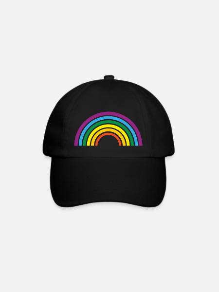 rainbow - Baseballkappe - Schwarz/Schwarz