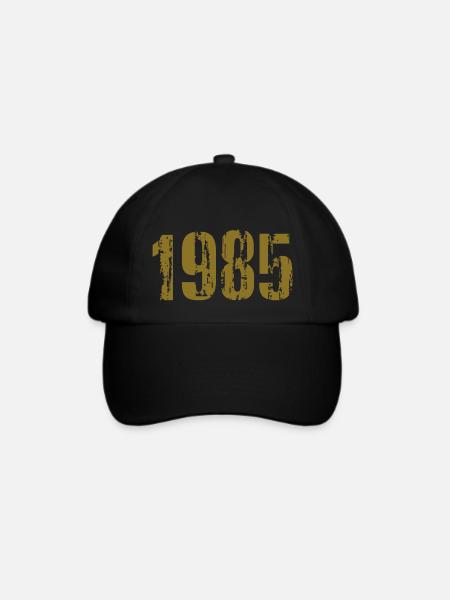 1985 - Baseballkappe - Schwarz/Schwarz