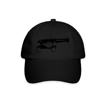 Kanone - Baseballkappe - Schwarz/Schwarz - Vorne