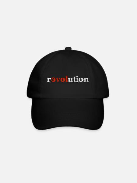 Revolution - Baseballkappe - Schwarz/Schwarz