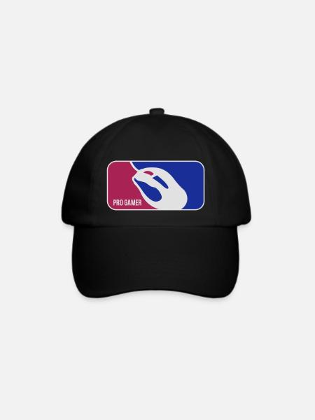 pro gamer - Baseballkappe - Schwarz/Schwarz