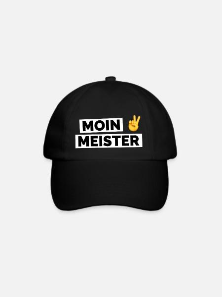 Moin Meister - Baseballkappe - Schwarz/Schwarz
