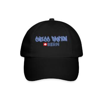 Kantons T-Shirt Bern selber gestalten - Baseballkappe - Schwarz/Schwarz - Vorne