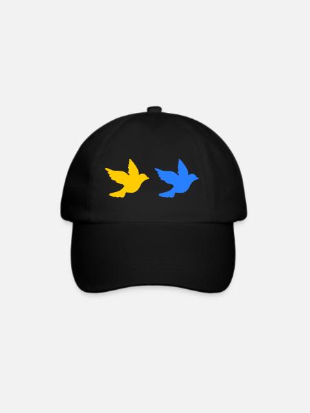 Ukraine - Baseballkappe - Schwarz/Schwarz