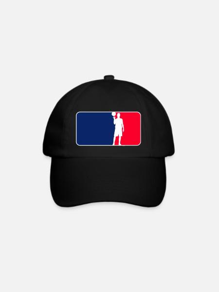 Basketball Logo - Baseballkappe - Schwarz/Schwarz