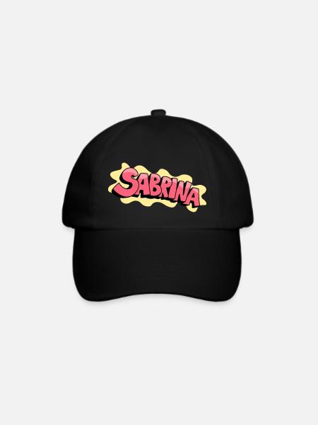Grafitti Name Sabrina - Baseballkappe - Schwarz/Schwarz