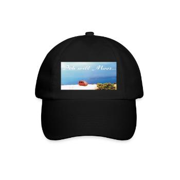 Ich will Meer - Baseballkappe - Schwarz/Schwarz - Vorne