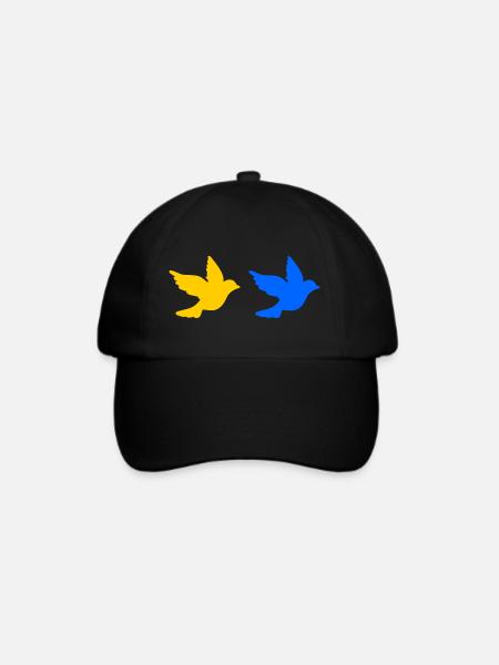 Ukraine - Baseballkappe - Schwarz/Schwarz