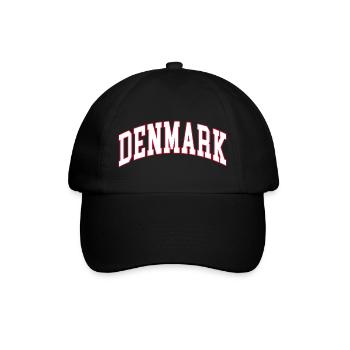 Dänemark denmark - Baseballkappe - Schwarz/Schwarz - Vorne