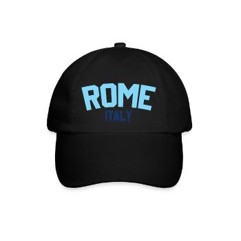 Rom Italien - Baseballkappe - Schwarz/Schwarz - Vorne