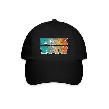 Funk you Musik Spruch - Baseballkappe - Schwarz/Schwarz - Vorne