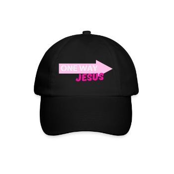Einweg-Jesus-Pfeil - Baseballkappe - Schwarz/Schwarz - Vorne