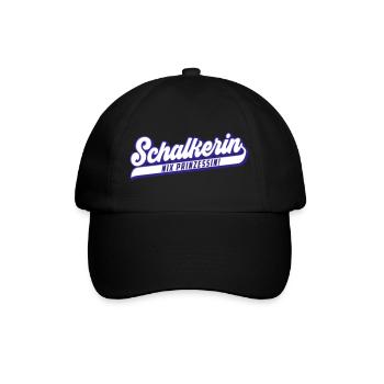 Nix Prinzessin, Schalkerin | Farben änderbar - Baseballkappe - Schwarz/Schwarz - Vorne