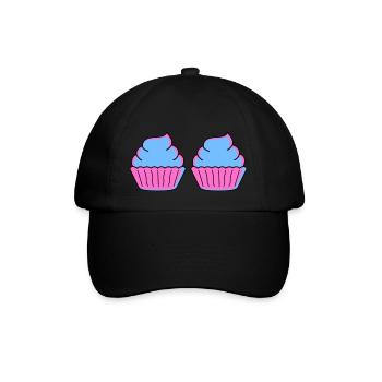 cupcake 2 - Baseballkappe - Schwarz/Schwarz - Vorne