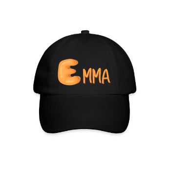 Emma - Baseballkappe - Schwarz/Schwarz - Vorne