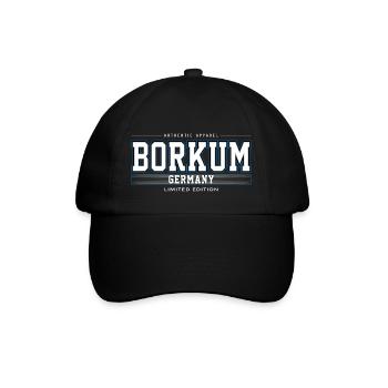 Borkum - Baseballkappe - Schwarz/Schwarz - Vorne