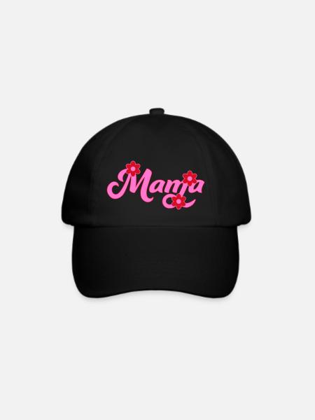 Swoosh Mama - Baseballkappe - Schwarz/Schwarz