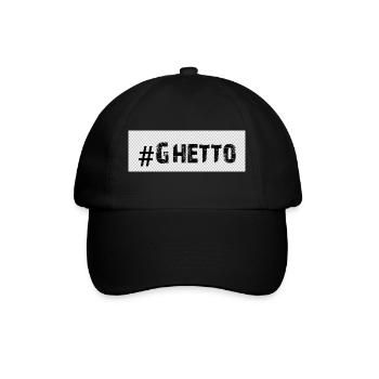 Ghetto - Baseballkappe - Schwarz/Schwarz - Vorne