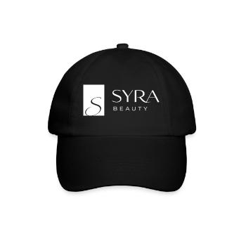 SYRA Beauty Logo: Elegante Minimalistik - Baseballkappe - Schwarz/Schwarz - Vorne