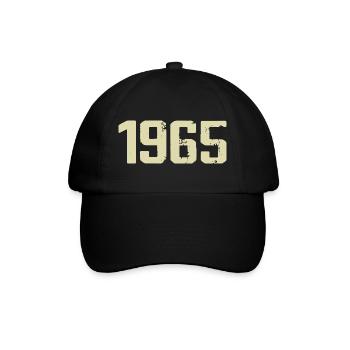 Jubiläum 1965 - Baseballkappe - Schwarz/Schwarz - Vorne