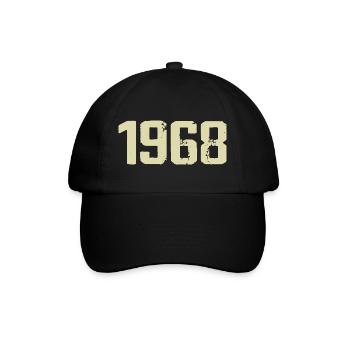 Jubiläum 1968 - Baseballkappe - Schwarz/Schwarz - Vorne