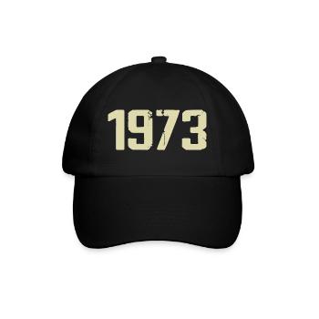 Jubiläum 1973 - Baseballkappe - Schwarz/Schwarz - Vorne