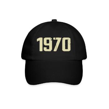 Jubiläum 1970 - Baseballkappe - Schwarz/Schwarz - Vorne