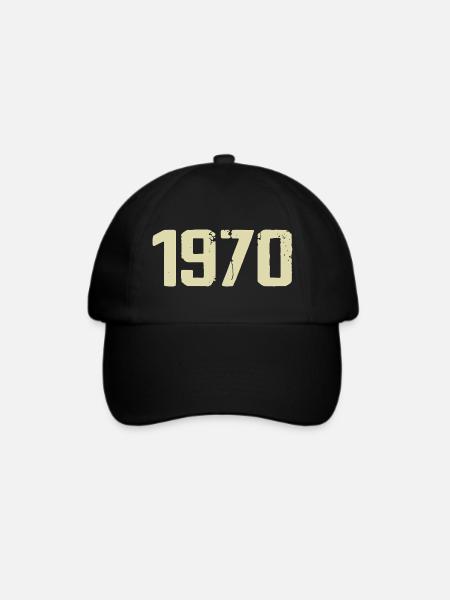 Jubiläum 1970 - Baseballkappe - Schwarz/Schwarz
