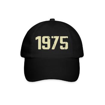 Jubiläum 1975 - Baseballkappe - Schwarz/Schwarz - Vorne