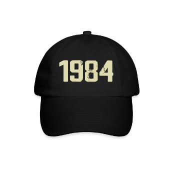 Jubiläum 1984 - Baseballkappe - Schwarz/Schwarz - Vorne