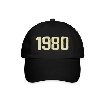 Jubiläum 1980 - Baseballkappe - Schwarz/Schwarz - Vorne