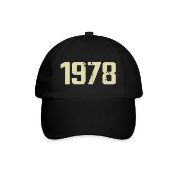 Jubiläum 1978 - Baseballkappe - Schwarz/Schwarz - Vorne