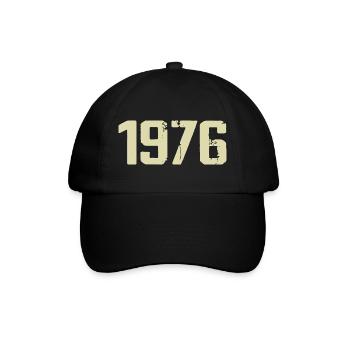 Jubiläum 1976 - Baseballkappe - Schwarz/Schwarz - Vorne