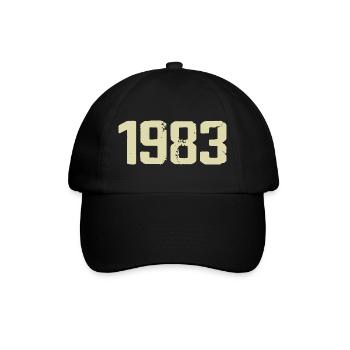 Jubiläum 1983 - Baseballkappe - Schwarz/Schwarz - Vorne
