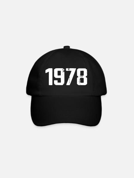 1978 – Großartig seit 1978 - Baseballkappe - Schwarz/Schwarz
