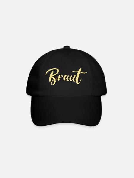 Braut - Baseballkappe - Schwarz/Schwarz