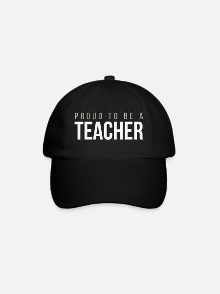 Stolz, Lehrer zu sein – Lehrergeschenk - Baseballkappe - Schwarz/Schwarz