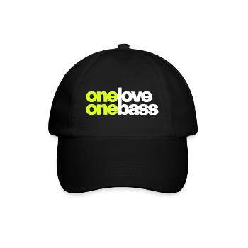 One Love One Bass - Baseballkappe - Schwarz/Schwarz - Vorne