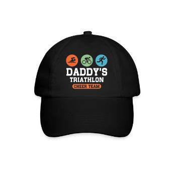 Triathlon Daddy - Baseballkappe - Schwarz/Schwarz - Vorne