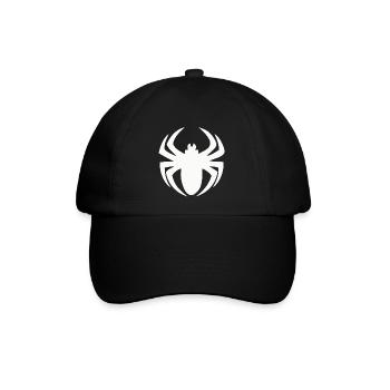 Spinne Spider Spinnenetz Angst Beine Weihnachten - Baseballkappe - Schwarz/Schwarz - Vorne