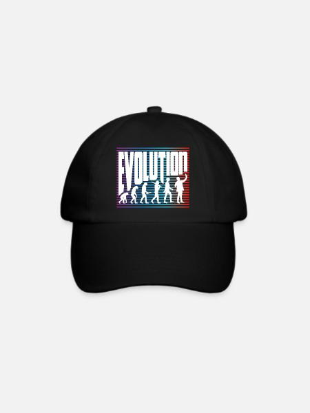 Evolution - Baseballkappe - Schwarz/Schwarz