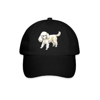 Pudel - Baseballkappe - Schwarz/Schwarz - Vorne