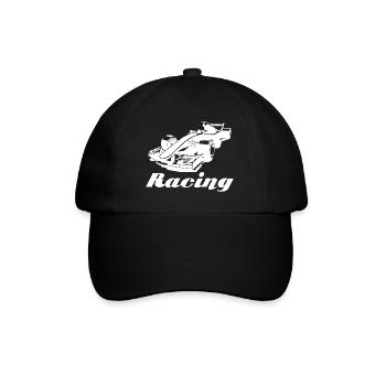 Racing - Baseballkappe - Schwarz/Schwarz - Vorne